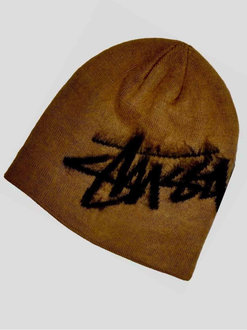 🆕 Stussy Skullcap Brushed Out Beanie Stüssy brown beige black